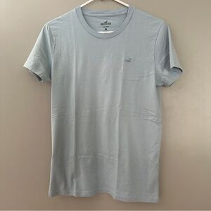 Hollister Men's Sky Blue Short Sleeve Tee